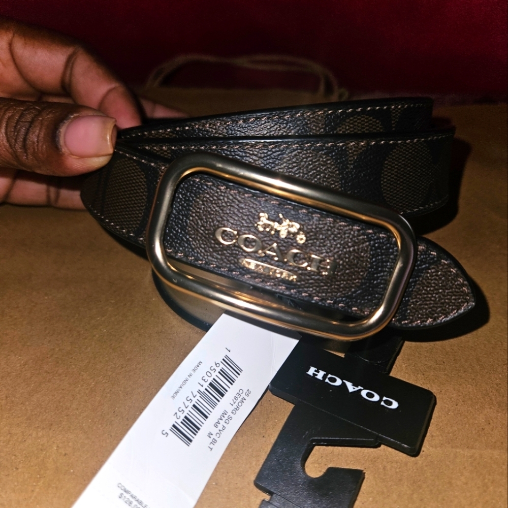 Coach Morgan Signature PVC Belt